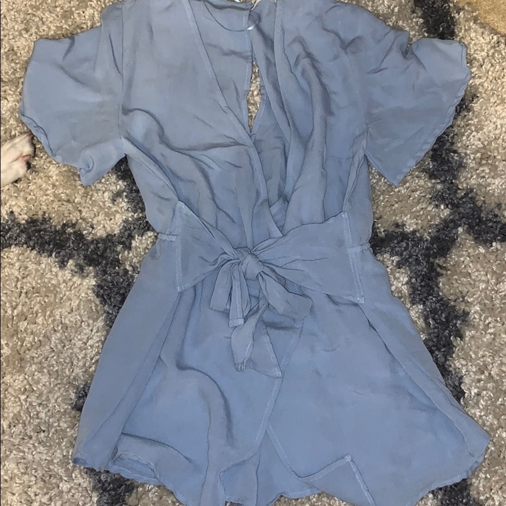 Baby blue romper